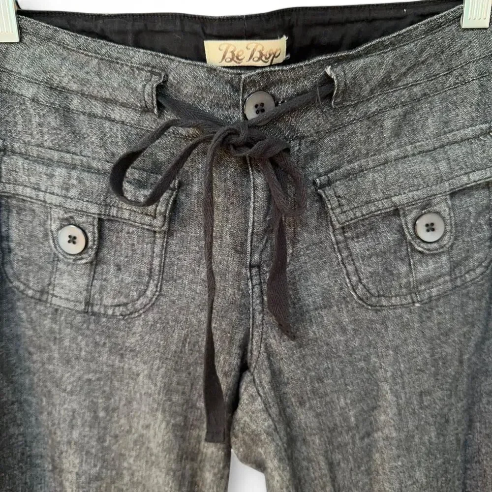 Vintage y2K BeBop grey low rise pants size 5 fits 29